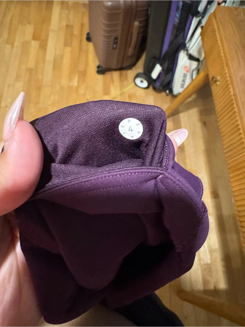 Lululemon Purple Mesh Leggings
